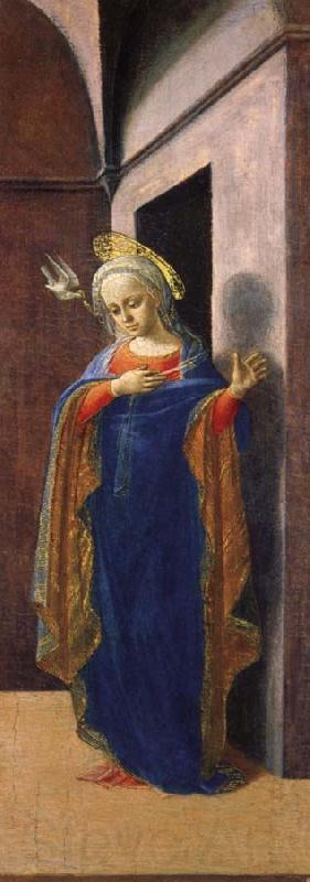 Fra Filippo Lippi The ANNUNCIATION Norge oil painting art
